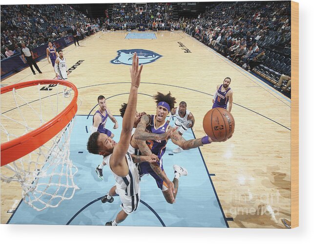 Nba Pro Basketball Wood Print featuring the photograph Kelly Oubre by Joe Murphy