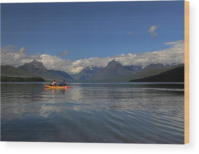 Lake Mcdonald Wood Print featuring the photograph Lake McDonald - Glacier National Park by Richard Krebs