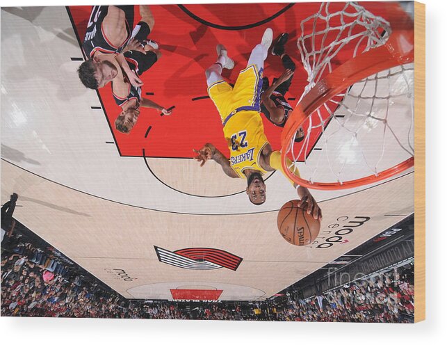 Nba Pro Basketball Wood Print featuring the photograph Lebron James by Sam Forencich
