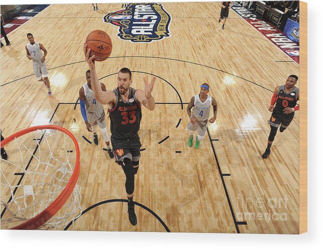 Event Wood Print featuring the photograph Marc Gasol by Andrew D. Bernstein