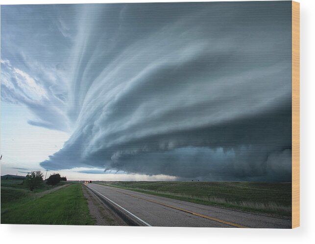 Mesocyclone Wood Print featuring the photograph Mesocyclone by Wesley Aston