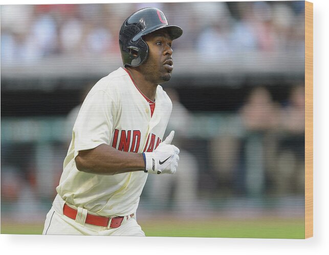 Michael Bourn Wood Print featuring the photograph Michael Bourn by Jason Miller