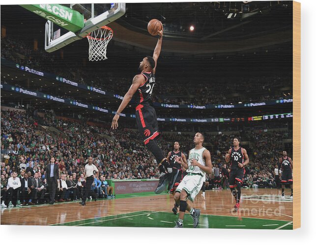 Nba Pro Basketball Wood Print featuring the photograph Norman Powell by Brian Babineau