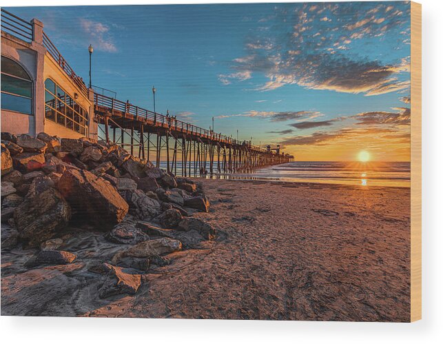 California Wood Print featuring the photograph Oceanside #1 by Peter Tellone