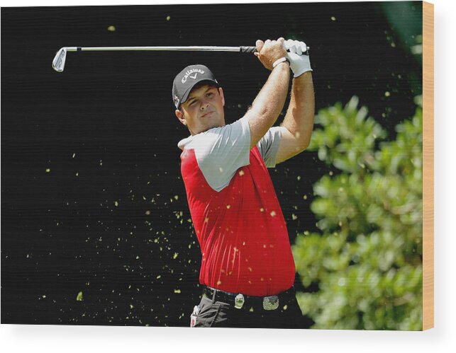 Patrick Reed Wood Print featuring the photograph PGA Championship - Round Two #1 by Streeter Lecka