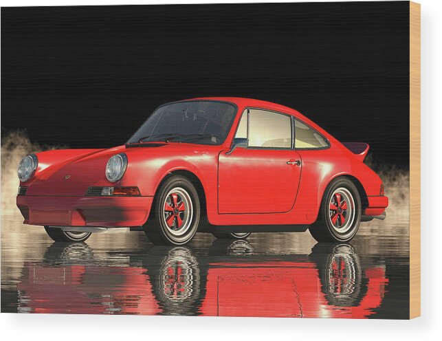 Porsche Wood Print featuring the photograph Porsche 911 Carrera #1 by Jan Keteleer