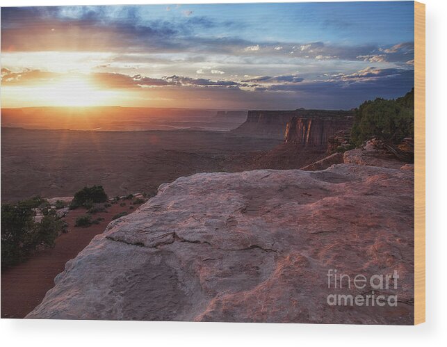 Red Soil Wood Print featuring the photograph Red Dawn by Jim Garrison