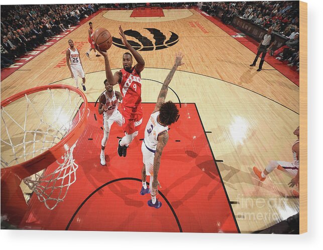 Nba Pro Basketball Wood Print featuring the photograph Serge Ibaka by Ron Turenne
