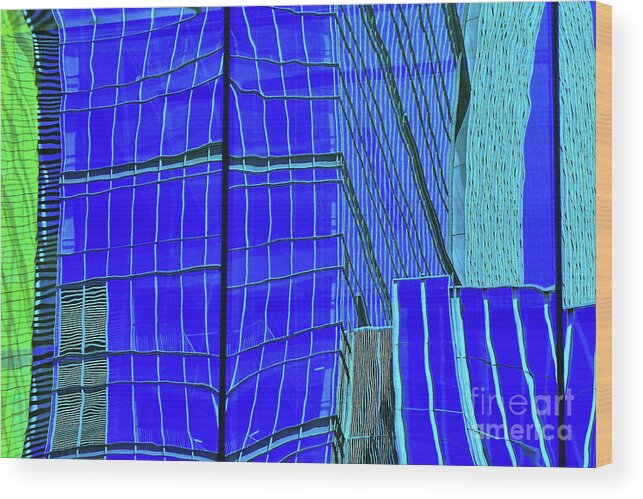 Cityscape Wood Print featuring the photograph Slightly Askew #1 by Lauren Leigh Hunter Fine Art Photography
