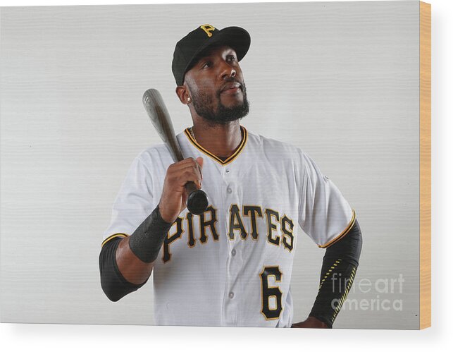Media Day Wood Print featuring the photograph Starling Marte by Brian Blanco