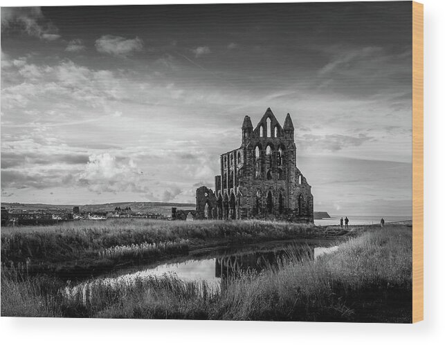 Britain Wood Print featuring the photograph Whitby abbey #1 by Chris Smith