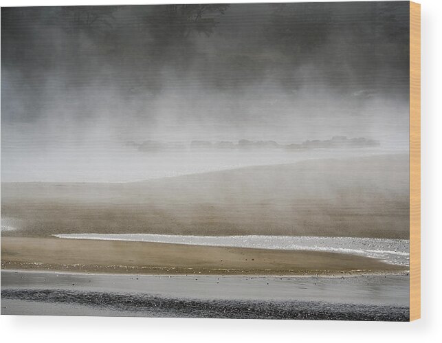 Yachats Wood Print featuring the photograph Yachats Bay Mist 5411-090821 #2 by Tam Ryan
