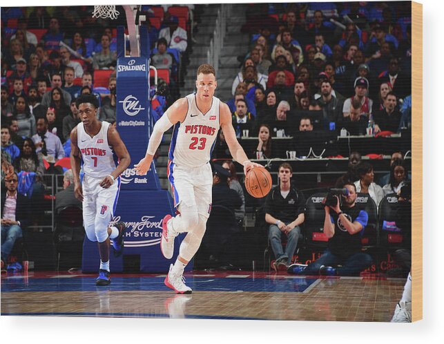 Blake Griffin Wood Print featuring the photograph Blake Griffin #10 by Chris Schwegler