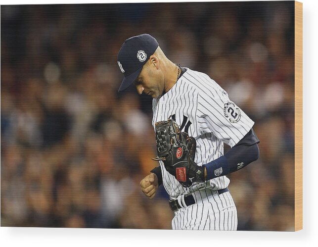People Wood Print featuring the photograph Derek Jeter by Elsa