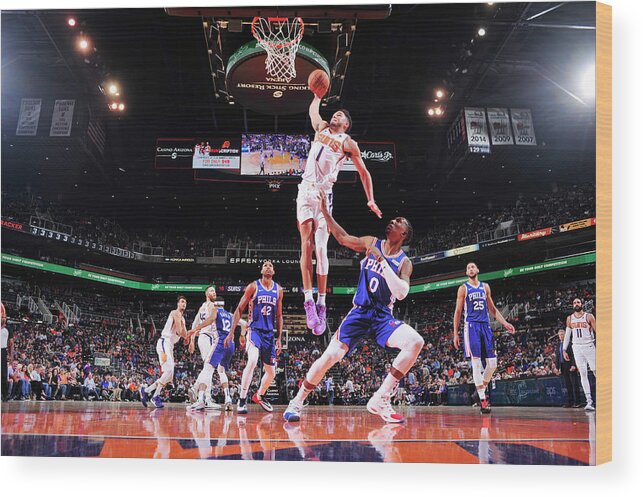 Devin Booker Wood Print featuring the photograph Devin Booker #10 by Barry Gossage