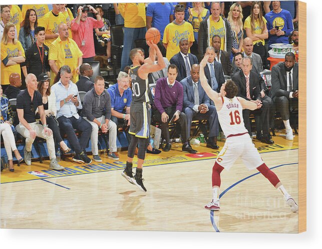 Stephen Curry Wood Print featuring the photograph Stephen Curry #10 by Jesse D. Garrabrant