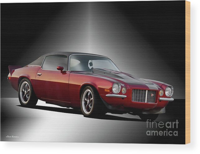 1970 Chevrolet Camaro Z28 Wood Print featuring the photograph 1970 Chevrolet Camaro Z28 #11 by Dave Koontz