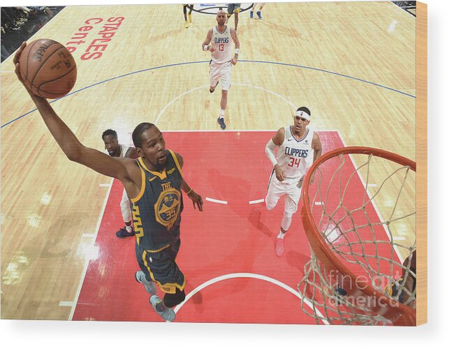 Nba Pro Basketball Wood Print featuring the photograph Kevin Durant by Andrew D. Bernstein