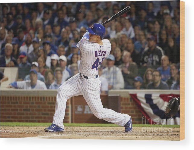 People Wood Print featuring the photograph Anthony Rizzo by Jonathan Daniel