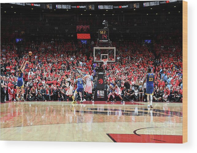 Klay Thompson Wood Print featuring the photograph Klay Thompson #12 by Andrew D. Bernstein
