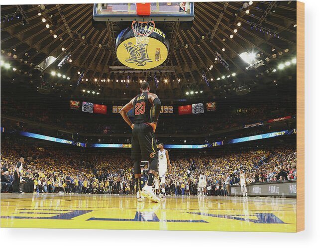 Lebron James Wood Print featuring the photograph Lebron James by Nathaniel S. Butler