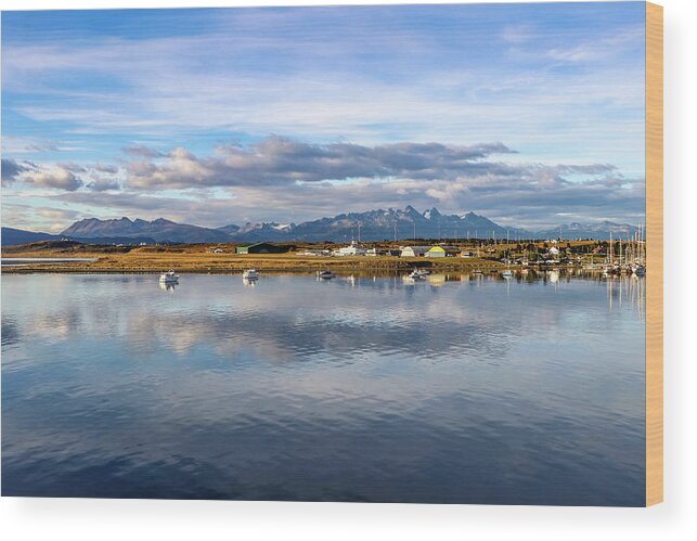 Ushuaia Wood Print featuring the photograph Ushuaia, Argentina by Paul James Bannerman