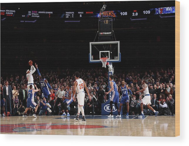 Carmelo Anthony Wood Print featuring the photograph Carmelo Anthony #14 by Nathaniel S. Butler