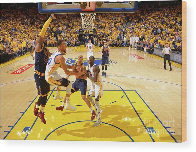 Stephen Curry Wood Print featuring the photograph Stephen Curry #15 by Jesse D. Garrabrant