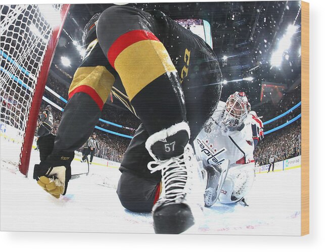 National Hockey League Wood Print featuring the photograph 2018 NHL Stanley Cup Final - Game Five #18 by Harry How