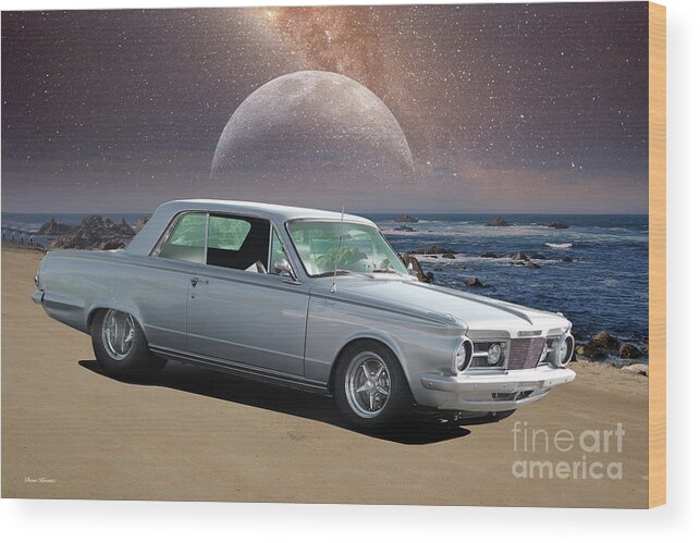 1965 Plymouth Valiant Signet Wood Print featuring the photograph 1965 Plymouth Valiant Signet by Dave Koontz