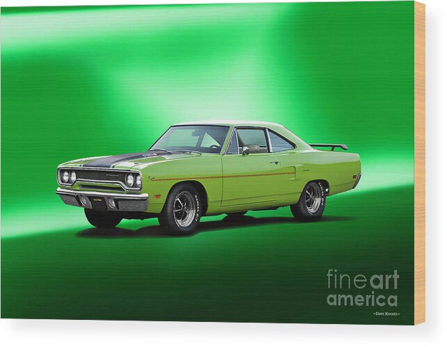 1970 Plymouth Roadrunner 440 Wood Print featuring the photograph 1970 Plymouth Roadrunner 440 by Dave Koontz