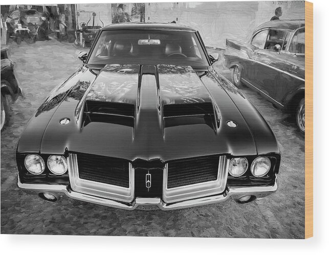 1972 Oldsmobile 442 Wood Print featuring the photograph 1972 Oldsmobile 442 X118 by Rich Franco