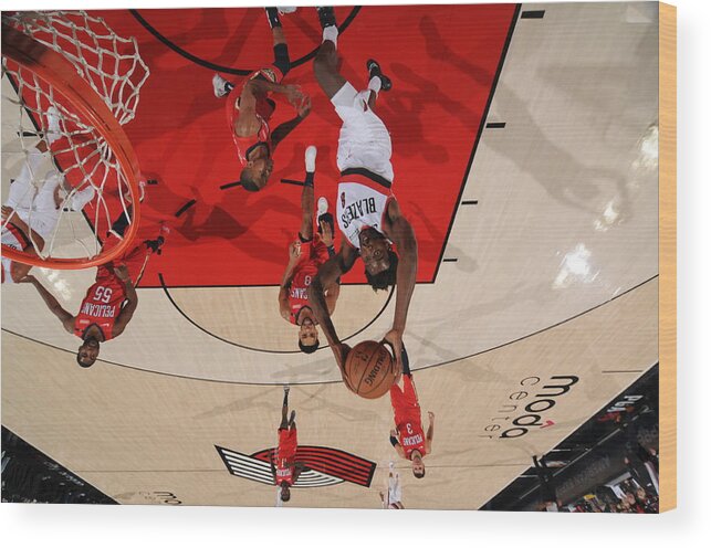 Nba Pro Basketball Wood Print featuring the photograph Al-farouq Aminu by Cameron Browne