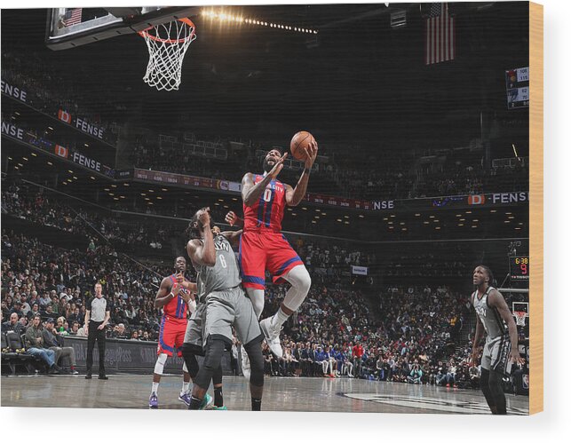 Nba Pro Basketball Wood Print featuring the photograph Andre Drummond by Nathaniel S. Butler