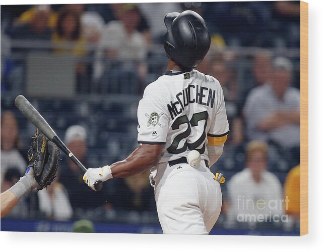 Three Quarter Length Wood Print featuring the photograph Andrew Mccutchen by Justin K. Aller