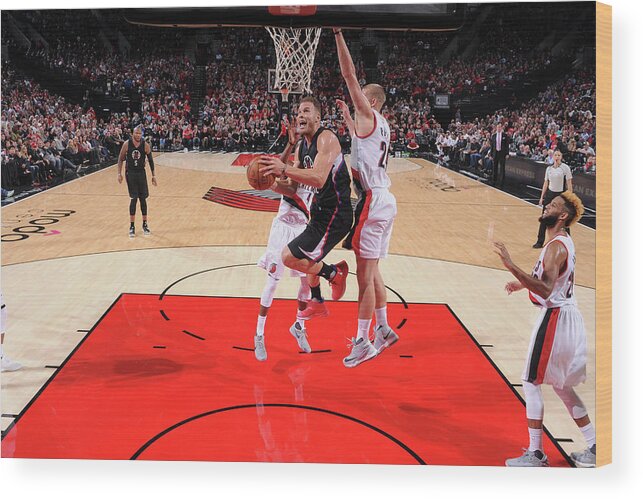 Nba Pro Basketball Wood Print featuring the photograph Blake Griffin by Sam Forencich