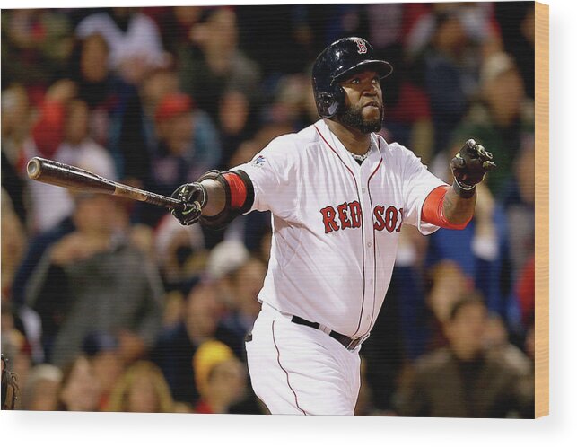 Second Inning Wood Print featuring the photograph David Ortiz by Elsa