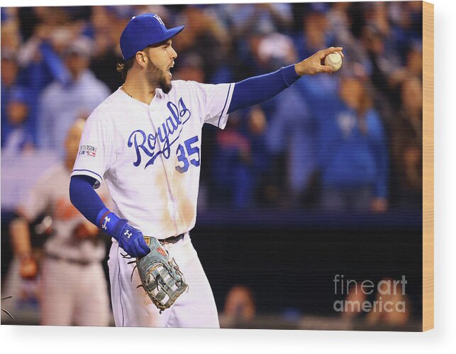 People Wood Print featuring the photograph Eric Hosmer #2 by Dilip Vishwanat