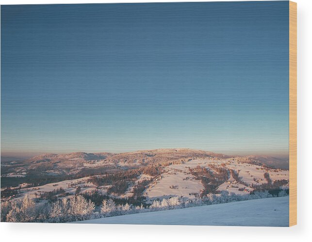 Ochodzita Wood Print featuring the photograph Frosty morning by Vaclav Sonnek