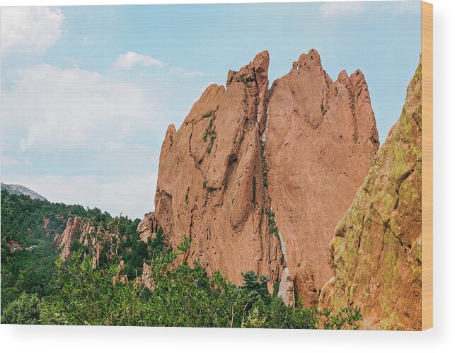 Garden Wood Print featuring the photograph Garden of the Gods #2 by Travis Rogers