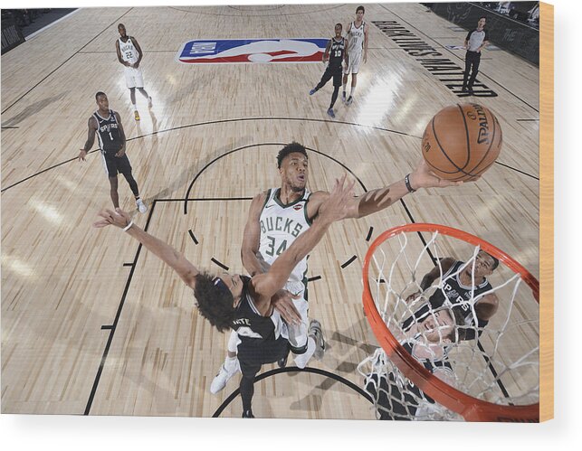 Giannis Antetokounmpo Wood Print featuring the photograph Giannis Antetokounmpo #2 by David Sherman