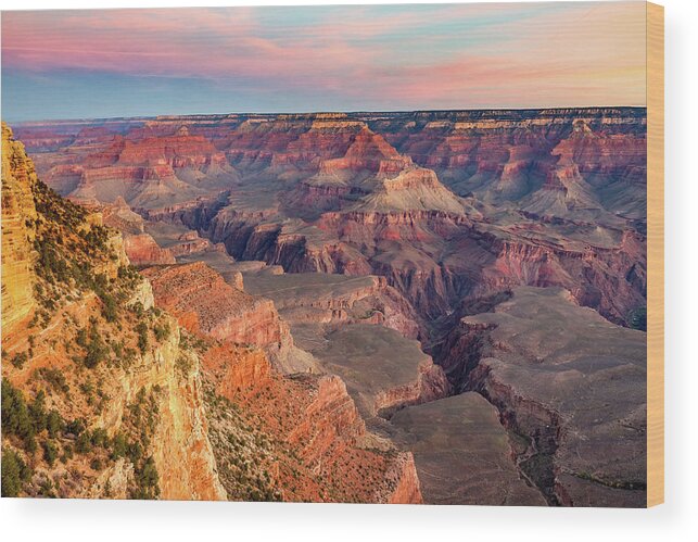 Grand Canyon Wood Print featuring the photograph Grand Canyon Sunrise #2 by Pierre Leclerc Photography