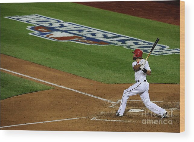 Playoffs Wood Print featuring the photograph Jayson Werth by Patrick Mcdermott