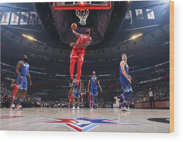 Joel Embiid Wood Print featuring the photograph Joel Embiid #2 by Nathaniel S. Butler
