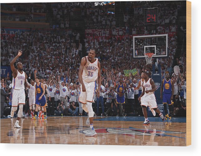 Playoffs Wood Print featuring the photograph Kevin Durant by Andrew D. Bernstein