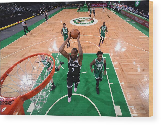 Nba Pro Basketball Wood Print featuring the photograph Kevin Durant by Brian Babineau
