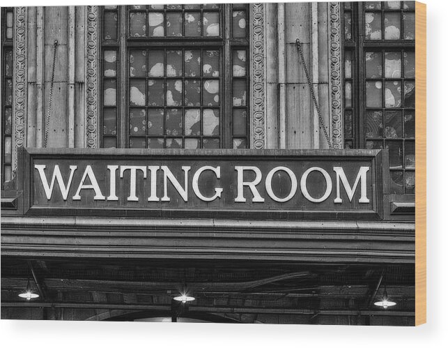Lackawanna Waiting Room Wood Print featuring the photograph Lackawanna RR Waiting Room #2 by Susan Candelario
