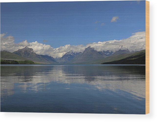 Lake Mcdonald Wood Print featuring the photograph Lake McDonald - Glacier National Park by Richard Krebs