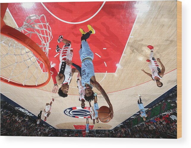 Nba Pro Basketball Wood Print featuring the photograph Memphis Grizzlies v Washington Wizards by Stephen Gosling