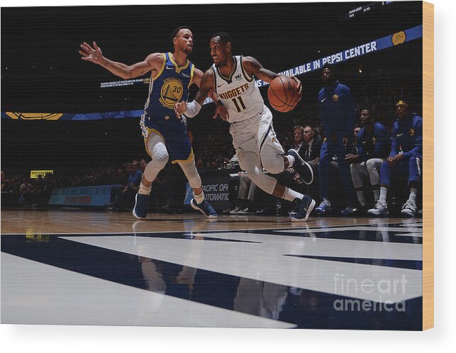 Nba Pro Basketball Wood Print featuring the photograph Monte Morris by Bart Young